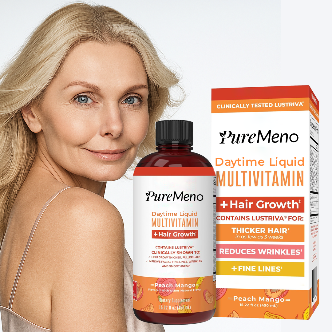 PureMeno Daytime Liquid Multivitamin + Hair Growth