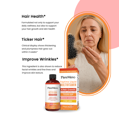 PureMeno Daytime Liquid Multivitamin + Hair Growth